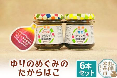 ゆりのめぐみのたからばこ(ピリ辛3本、甘口3本)合計6本セット 手作り 味噌