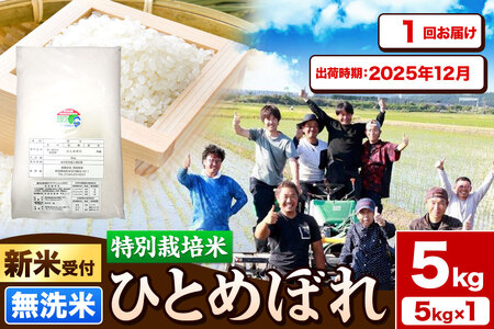 [新米受付]令和7年産[無洗米]特別栽培米 ひとめぼれ 5kg 秋田県産[2025年12月出荷]