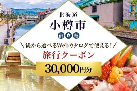 [北海道ツアー] 小樽市 後から選べる旅行Webカタログで使える!旅行クーポン(30,000円分)運河とノスタルジーに彩られる小樽観光を満喫! 旅行券 宿泊券 飲食券 体験サービス券