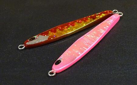 ハンドメイド ジグ 2点セット (赤金・ピンク)  ルアー 釣具