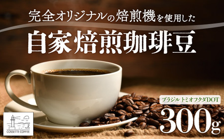自家焙煎 コーヒー豆 ブラジル トミオフクダDOT 100g×3個セット 300g