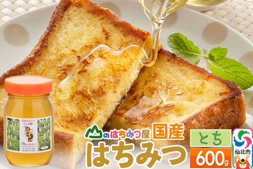 国産 はちみつ トチ 600g 山のはちみつ屋