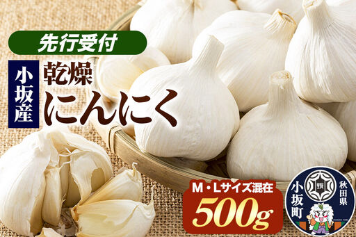 [先行受付]小坂産 乾燥にんにく 500g