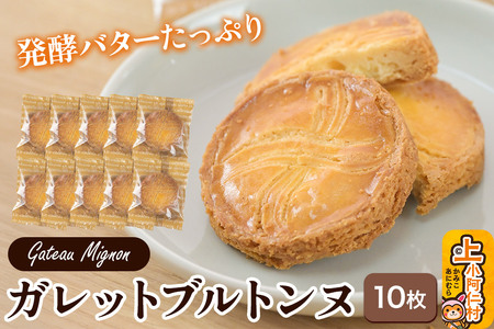 ガレットブルトンヌ 10枚 秋田県 上小阿仁村 ガレット 焼き菓子 スイーツ おかし