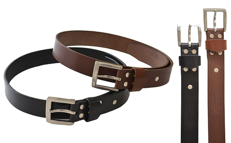 キャッスルファイブレザーアート レザービジネスベルト(茶・28〜38インチ) 36インチ