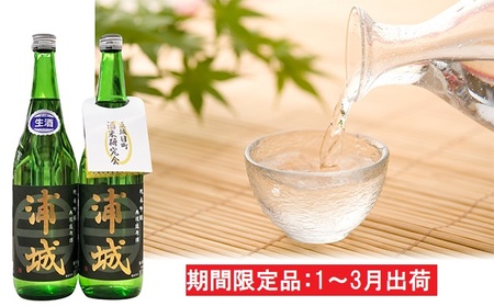 無濾過本生原酒「浦城」720ml×2本 純米吟醸 お酒 純米吟醸酒 期間限定 純米吟醸無濾過 日本酒