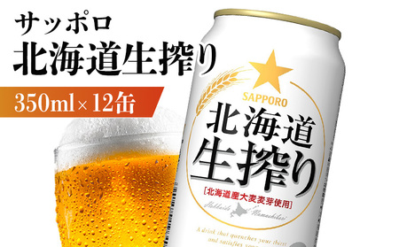 サッポロ 北海道生搾り 350ml×12缶【88015101】