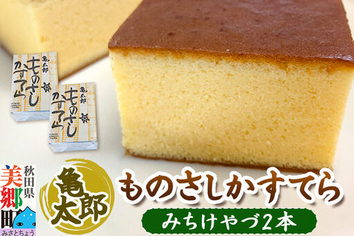 カステラ「ものさしかすてら」(みちけやづ)2本セット 亀太郎