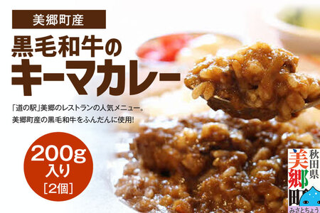 美郷町産黒毛和牛のキーマカレー2個入 あきた美郷づくり