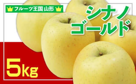 ☆フルーツ王国山形☆ りんご (シナノゴールド)秀品 5kg【令和8年産先行予約】FS25-755