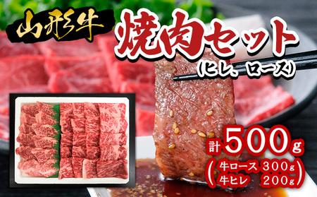 山形牛焼肉セット500g(ヒレ、ロース) FZ20-009