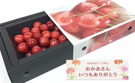 5月まるごと母の日★さくらんぼ 佐藤錦 スリーヴ Lサイズ 300g (5/15〜発送)[令和8年産先行予約] FS24-677
