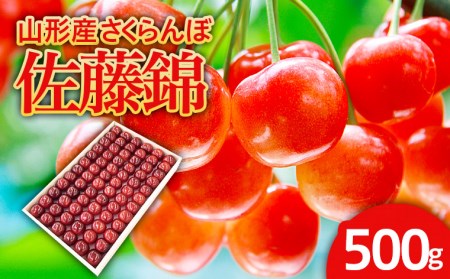 さくらんぼ 佐藤錦 500g 特秀2L 並び詰 桐箱 [令和5年産先行予約] FFS21-615 くだもの 果物 フルーツ 山形 山形県 山形市 2025年産