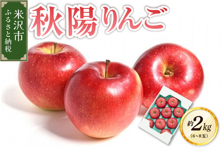 [先行予約] 令和8年産 りんご 秋陽 約2kg 6玉 〜 8玉