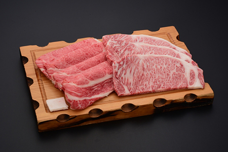 【冷蔵】米沢牛すき焼き・ステーキ詰合せ 約1.2kg 牛肉 和牛 ブランド牛 [030-A019]