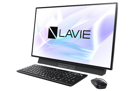 【2019春モデル】 NEC LAVIE Direct DA(S) 23.8型ワイド LED IPS液晶一体型デスクトップPC（ファインブラック）（Windows10）