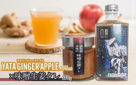 YATAGINGERAPPLE(ヤタジンジャーアップル) × 味噌生姜タレ 各1本 ティーズファクトリー