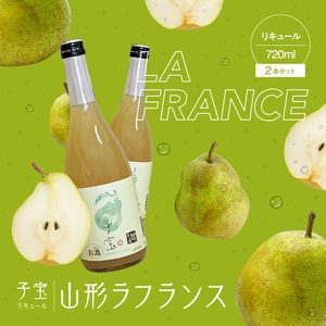 SA1947　酒田の酒屋厳選　子宝リキュール 山形ラフランス　720ml×2本