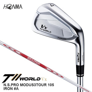 SHG0083　本間ゴルフ T//WORLD Vx N.S.PRO MODUS3TOUR 105 IRON #A 1本 ゴルフクラブ アイアン ツアーワールド