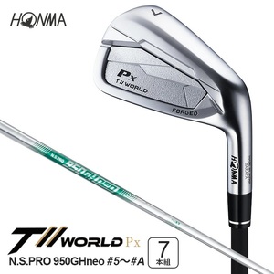 本間ゴルフ T//WORLD Px N.S.PRO 950GH neo IRON #5〜#A 7本組 ゴルフクラブ アイアン ツアーワールド