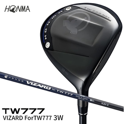 SHG0098　本間ゴルフ TW777 MAX VIZARD ForTW777 3W(1本)　ゴルフクラブ T//WORLD ツアーワールド FW フェアウェイウッド 3番ウッド