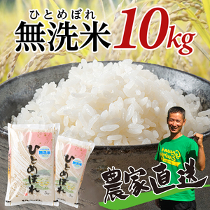 令和7年産 [無洗米] ひとめぼれ 10kg(5kg×2袋) 農家直送・鳥海山麓やわたの米 TR