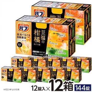 SC0525　花王バブ 至福の柑橘めぐり浴 12錠入×12箱