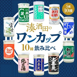 湊酒田のワンカップ10種飲み比べセット 180ml×10本