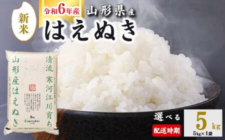 [ 2024年12月下旬] 令和6年産 はえぬき 5kg (5kg×1袋) 山形県産 010-C-JA007-2024-12G