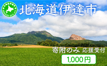 伊達市 寄附のみ 応援受付 1,000円コース(返礼品なし 寄附のみ 1000円)