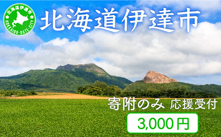 伊達市 寄附のみ 応援受付 3,000円コース(返礼品なし 寄附のみ 3000円)