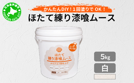 ほたて練り漆喰ムース 白5kg
