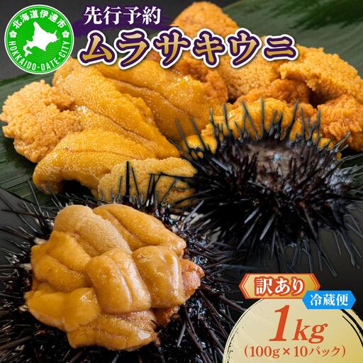 ＜先行予約＞ 北海道産 ムラサキウニ（訳あり）1kg【ogm-048】