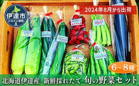 新鮮採れたて!旬の伊達野菜セット(6〜8種)