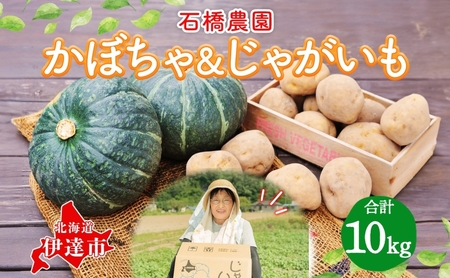 ≪石橋農園≫ かぼちゃ & じゃがいも 計5kgセット 北海道 伊達産