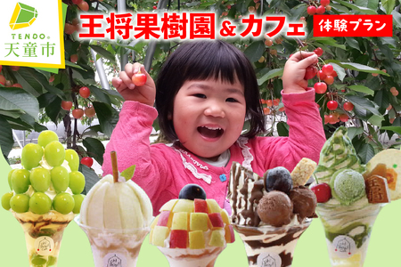 王将果樹園 & カフェ 体験 プラン チケット くだもの狩り 山形県 天童市 08-03-070