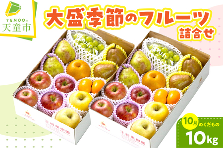 大盛 季節 の フルーツ 詰合せ ( 10月分 ) 10kg フルーツ 果物 山形 08-03-037