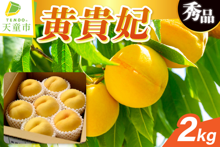 もも ( 黄貴妃 ) 2kg フルーツ 果物 山形 08-10-007