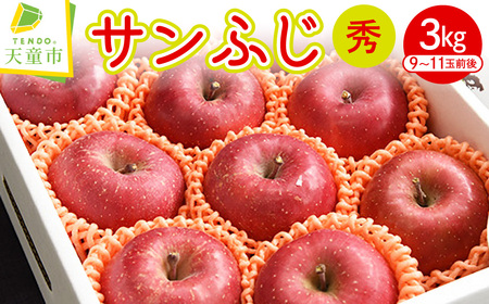 りんご ( サンふじ ) 3kg 山形 果物 フルーツ 08-10-038
