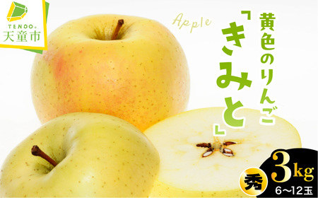 りんご ( きみと ) 3kg フルーツ 果物 山形 08-01-198