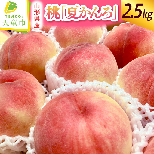 もも ( 夏かんろ ) 2.5kg 桃 果物 山形 08-07-002