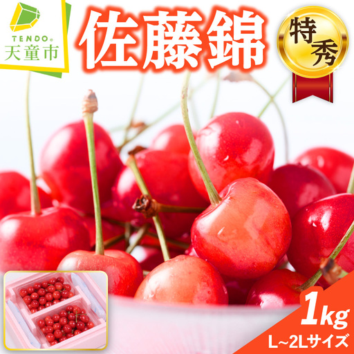 さくらんぼ 特秀:佐藤錦 1kg 山形 佐藤錦 08-03-033