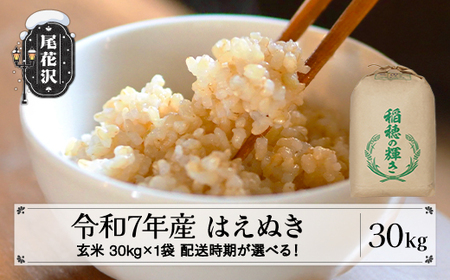 令和7年産 玄米 はえぬき 30kg kk-hagxa30