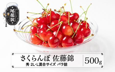 先行予約 さくらんぼ 佐藤錦 500g 2L・L混合サイズ 秀品 山形県産 バラ詰 令和8年産 2026年産 sb-snbsx500