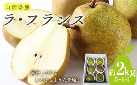 [令和7年産先行予約] ラ・フランス 約2kg (5〜6玉 秀 3L以上) [令和7年11月上旬〜発送] 『田口農園』 ラフランス 西洋梨 洋なし 果物 フルーツ 山形県 南陽市 [1287-R7]