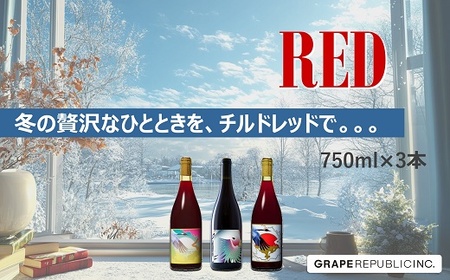 グレリパ チルドレッド 3本セット part.2 750ml × 3本 『(株)グレープリパブリック』 赤ワイン 山形県 南陽市 [2604]