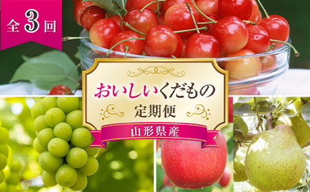 [令和7年産先行予約] [定期便3回] おいしいくだもの定期便 『最上屋』 果物 フルーツ 定期便 さくらんぼ ぶどう 梨 りんご 佐藤錦 シャインマスカット ラ・フランス [995-R7]