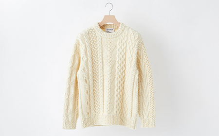 A2 : A SWEATER IS LOVE. -WHITE ホワイト セーター 服 洋服 ユニセックス メンズ レディース ブランド 数量限定 山形県 山辺町 サイズ1 yt-slxxw1