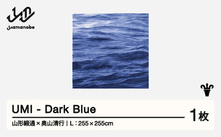 [山形緞通×奥山清行] 『UMI』 Dark Blue (L) 高級 カーペット 絨毯 じゅうたん インテリア ラグ おしゃれ オシャレ お洒落 oc-louml