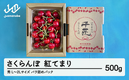 《先行予約》2026年産 山形県産 さくらんぼ 紅てまり バラ詰め（パック） 500g 秀 L~2L サクランボ フルーツ 果物 F21A-465